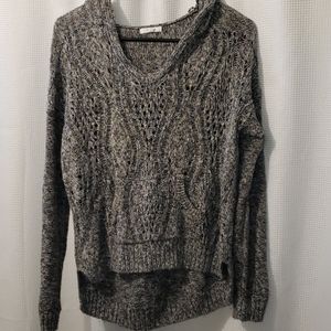 Gray knit sweater